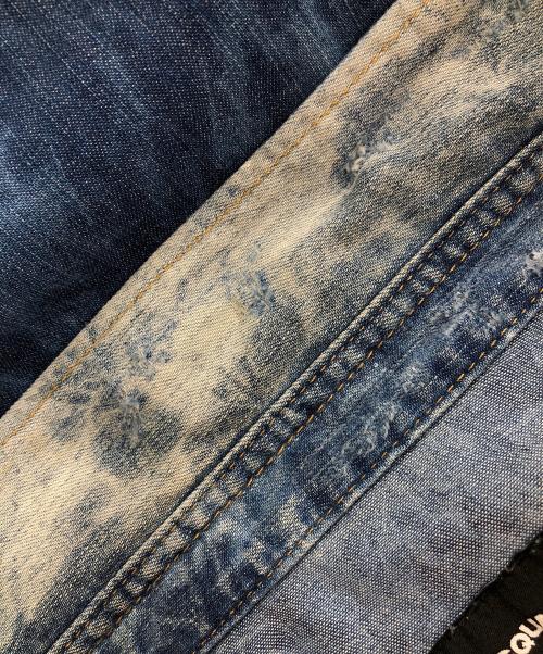 DSQUARED2（ディースクエアード）DSQUARED2 (ディースクエアード) STRETCH DENIM 6OZ WESTERN SHIRT（ストレッチ デニム 6オンス ウエスタン シャツ） インディゴ サイズ:48の古着・服飾アイテム