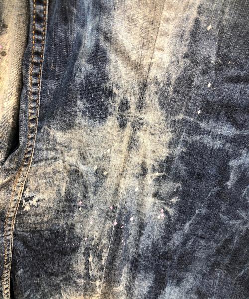 DSQUARED2（ディースクエアード）DSQUARED2 (ディースクエアード) STRETCH DENIM 6OZ WESTERN SHIRT（ストレッチ デニム 6オンス ウエスタン シャツ） インディゴ サイズ:48の古着・服飾アイテム