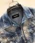 DSQUARED2 (ディースクエアード) STRETCH DENIM 6OZ WESTERN SHIRT（ストレッチ デニム 6オンス ウエスタン シャツ） インディゴ サイズ:48：12000円