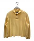 POLO RALPH LAURENポロ・ラルフローレン）の古着「ハーフジップスウェット」｜イエロー