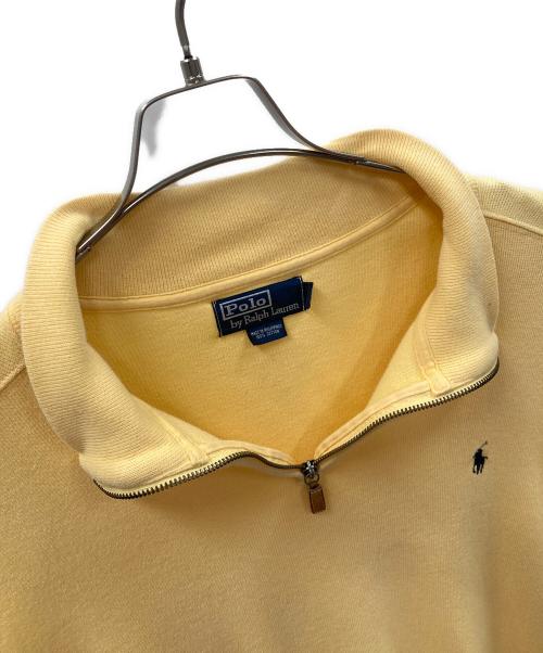 POLO RALPH LAUREN（ポロ・ラルフローレン）POLO RALPH LAUREN (ポロ・ラルフローレン) ハーフジップスウェット イエロー サイズ:XLの古着・服飾アイテム