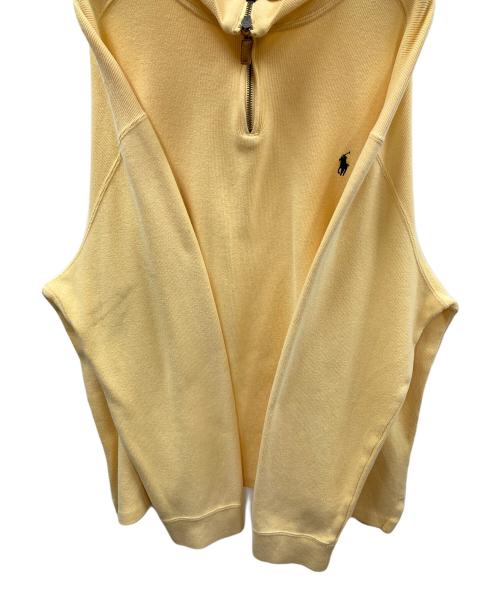 POLO RALPH LAUREN（ポロ・ラルフローレン）POLO RALPH LAUREN (ポロ・ラルフローレン) ハーフジップスウェット イエロー サイズ:XLの古着・服飾アイテム