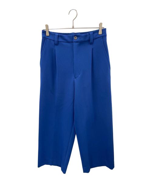 MAISON SPECIAL（メゾンスペシャル）MAISON SPECIAL (メゾンスペシャル) スウェットパンツ スポンジッシュ 1タック イージーカラー ワイドパンツ ブルー サイズ:01の古着・服飾アイテム