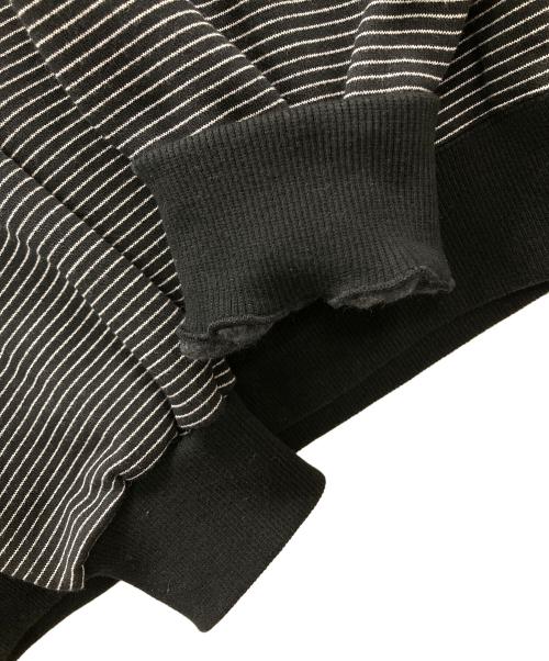 The Ennoy Professional（ザ エンノイ プロフェッショナル）The Ennoy Professional (ザ エンノイ プロフェッショナル) ボーダークルーネックスウェット ブラック サイズ:Lの古着・服飾アイテム