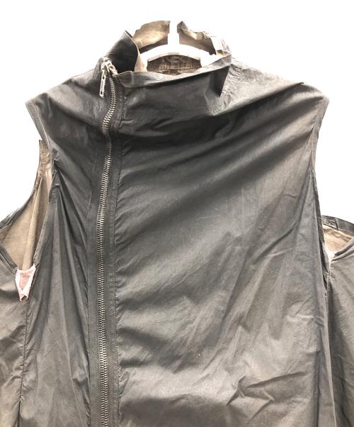 RICK OWENS（リックオウエンス）RICK OWENS (リックオウエンス) ハイネックライダースベスト ブラック サイズ:XSの古着・服飾アイテム