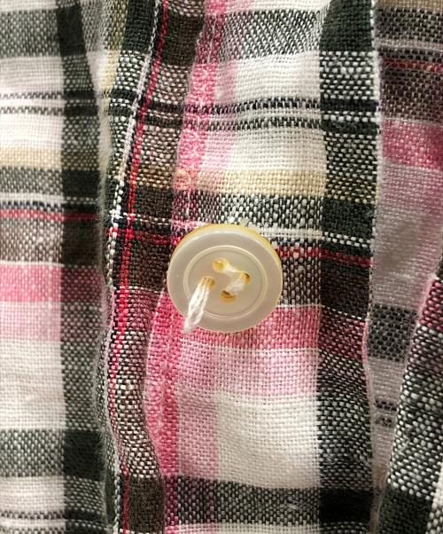 finamore（フィナモレ）finamore (フィナモレ) 長袖シャツ リネンシャツ ピンク サイズ:Lの古着・服飾アイテム