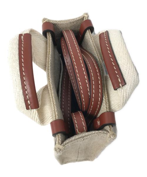 Chloe（クロエ）Chloe (クロエ) 2WAYミニトートバッグ WOODY NANO TOTE（ウッディ ナノトート） ベージュ サイズ:実寸サイズにてご確認ください。の古着・服飾アイテム