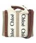 Chloe（クロエ）の古着「2WAYミニトートバッグ WOODY NANO TOTE（ウッディ ナノトート）」｜ベージュ