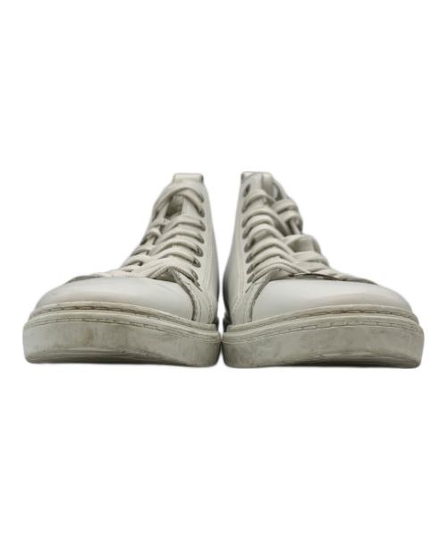JIMMY CHOO（ジミーチュウ）JIMMY CHOO (ジミーチュウ) ハイカットスニーカー ホワイト サイズ:42の古着・服飾アイテム