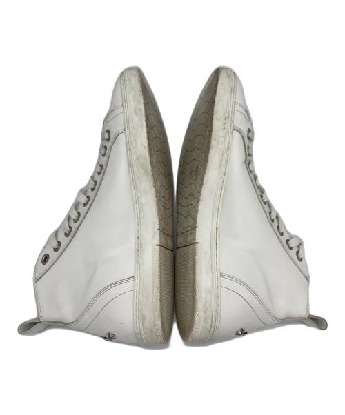JIMMY CHOO（ジミーチュウ）JIMMY CHOO (ジミーチュウ) ハイカットスニーカー ホワイト サイズ:42の古着・服飾アイテム