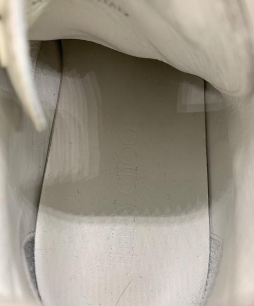 JIMMY CHOO（ジミーチュウ）JIMMY CHOO (ジミーチュウ) ハイカットスニーカー ホワイト サイズ:42の古着・服飾アイテム