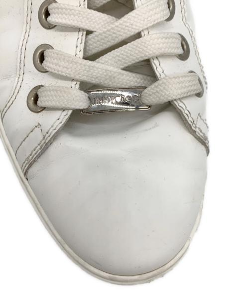 JIMMY CHOO（ジミーチュウ）JIMMY CHOO (ジミーチュウ) ハイカットスニーカー ホワイト サイズ:42の古着・服飾アイテム