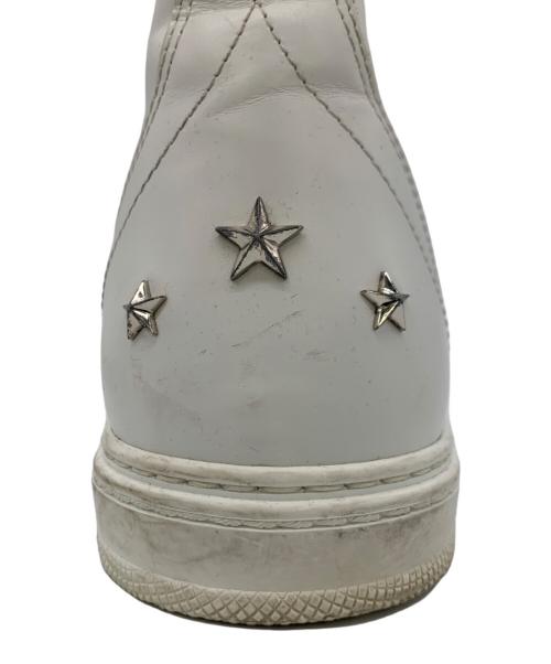 JIMMY CHOO（ジミーチュウ）JIMMY CHOO (ジミーチュウ) ハイカットスニーカー ホワイト サイズ:42の古着・服飾アイテム