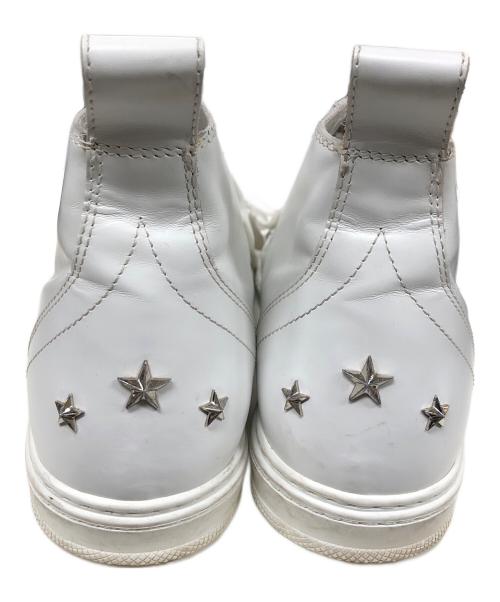 JIMMY CHOO（ジミーチュウ）JIMMY CHOO (ジミーチュウ) ハイカットスニーカー ホワイト サイズ:42の古着・服飾アイテム
