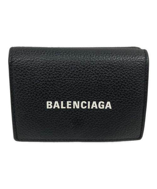 BALENCIAGA（バレンシアガ）BALENCIAGA (バレンシアガ) 3つ折り財布 CASH Mini Wallet（キャッシュミニウォレット） ブラック サイズ:実寸サイズにてご確認ください。の古着・服飾アイテム