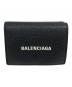 BALENCIAGA（バレンシアガ）の古着「3つ折り財布 CASH Mini Wallet（キャッシュミニウォレット）」｜ブラック