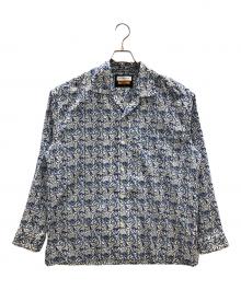 MAISON SPECIAL（メゾンスペシャル）の古着「長袖シャツ」｜ブルー×ホワイト