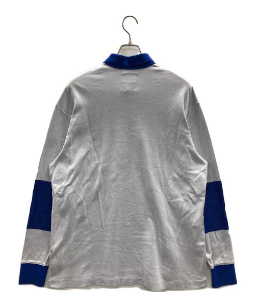 NAPAPIJRI（ナパピリ）NAPAPIJRI (ナパピリ) MARTINE ROSE (マーティン・ローズ) 長袖ポロシャツ GOTTZ STYLE（ゴッツ スタイル） ネイビー サイズ:1の古着・服飾アイテム