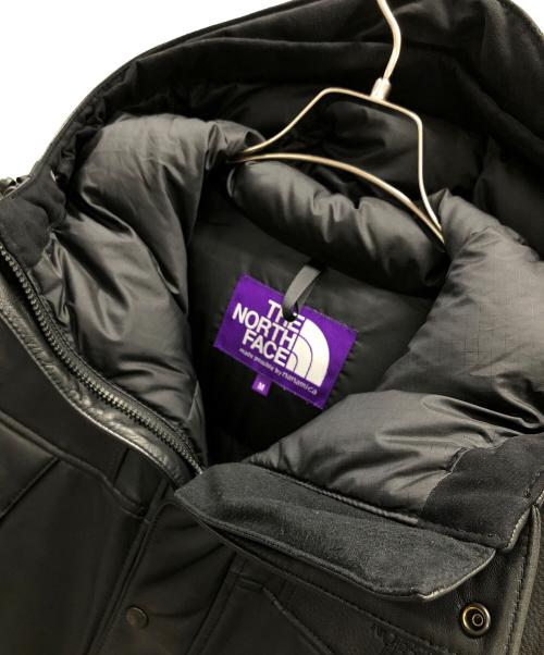 THE NORTH FACE（ザ ノース フェイス）THE NORTH FACE (ザ ノース フェイス) Mountain Down Leather Jacket（マウンテン ダウン レザー ジャケット） ブラック サイズ:Mの古着・服飾アイテム