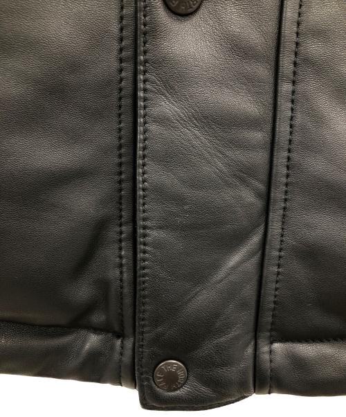 THE NORTH FACE（ザ ノース フェイス）THE NORTH FACE (ザ ノース フェイス) Mountain Down Leather Jacket（マウンテン ダウン レザー ジャケット） ブラック サイズ:Mの古着・服飾アイテム