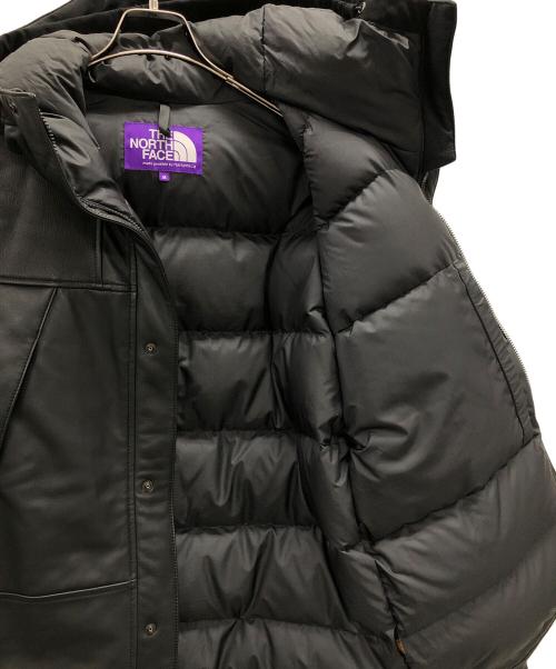 THE NORTH FACE（ザ ノース フェイス）THE NORTH FACE (ザ ノース フェイス) Mountain Down Leather Jacket（マウンテン ダウン レザー ジャケット） ブラック サイズ:Mの古着・服飾アイテム