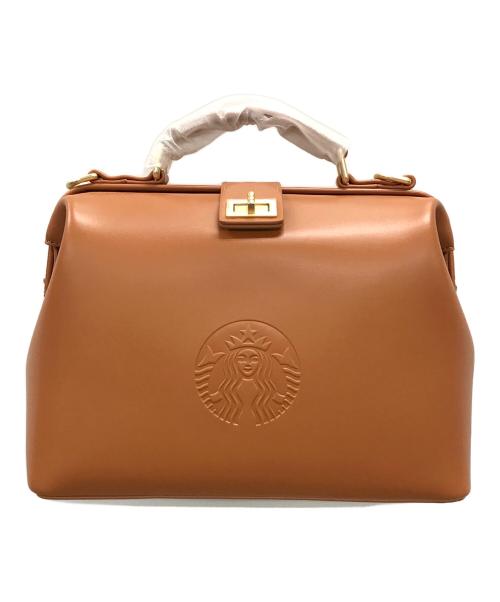 STARBUCKS COFFEE（スターバックスコーヒー）STARBUCKS COFFEE (スターバックスコーヒー) レザーハンドバッグ ブラウン サイズ:実寸サイズにてご確認ください。 未使用品の古着・服飾アイテム
