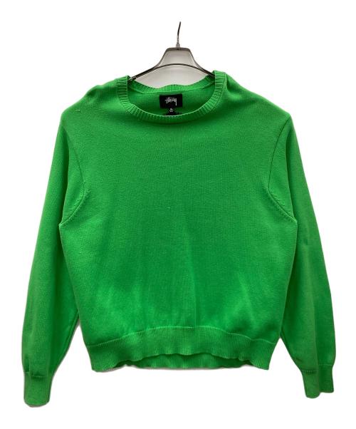 stussy（ステューシー）stussy (ステューシー)  ニット Bent Crown（ベントクラウン） グリーン サイズ:XLの古着・服飾アイテム