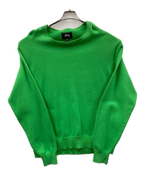 stussy（ステューシー）stussy (ステューシー)  ニット Bent Crown（ベントクラウン） グリーン サイズ:XLの古着・服飾アイテム