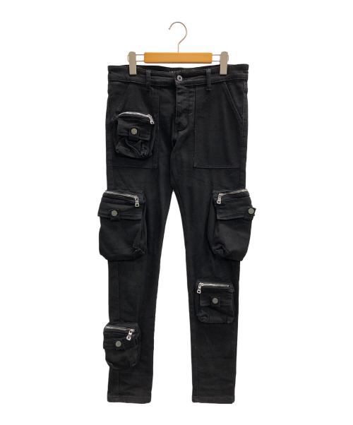 VALABASAS（バラバサス）VALABASAS (バラバサス) カーゴパンツ FEDERAL JEANS（フェデラル ジーンズ） ブラック サイズ:30の古着・服飾アイテム