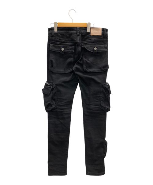 VALABASAS（バラバサス）VALABASAS (バラバサス) カーゴパンツ FEDERAL JEANS（フェデラル ジーンズ） ブラック サイズ:30の古着・服飾アイテム