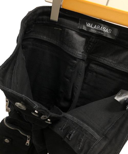 VALABASAS（バラバサス）VALABASAS (バラバサス) カーゴパンツ FEDERAL JEANS（フェデラル ジーンズ） ブラック サイズ:30の古着・服飾アイテム