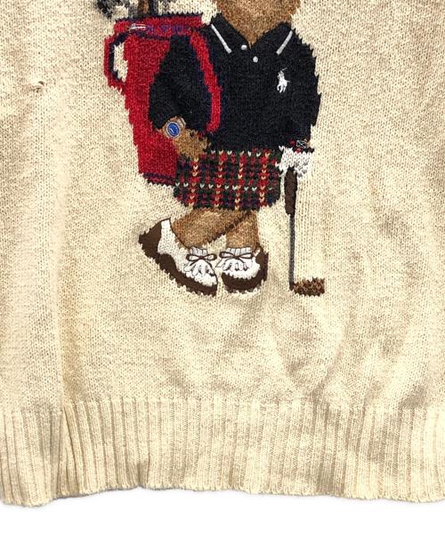 RALPH LAUREN（ラルフローレン）RALPH LAUREN (ラルフローレン) ニット ベージュ サイズ:Mの古着・服飾アイテム