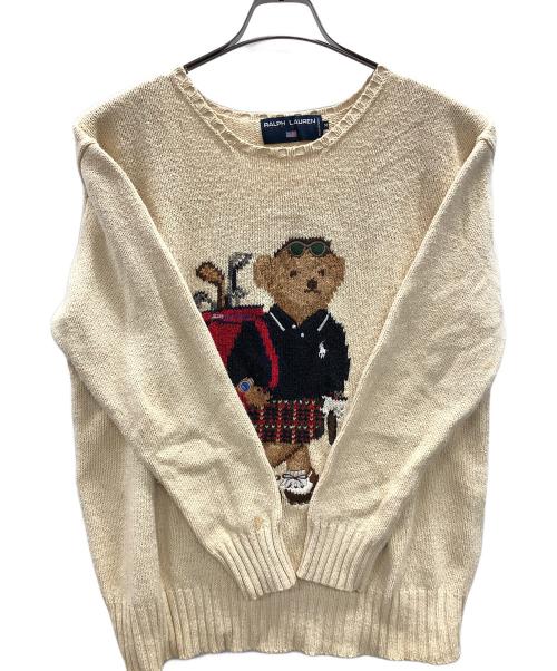 RALPH LAUREN（ラルフローレン）RALPH LAUREN (ラルフローレン) ニット ベージュ サイズ:Mの古着・服飾アイテム