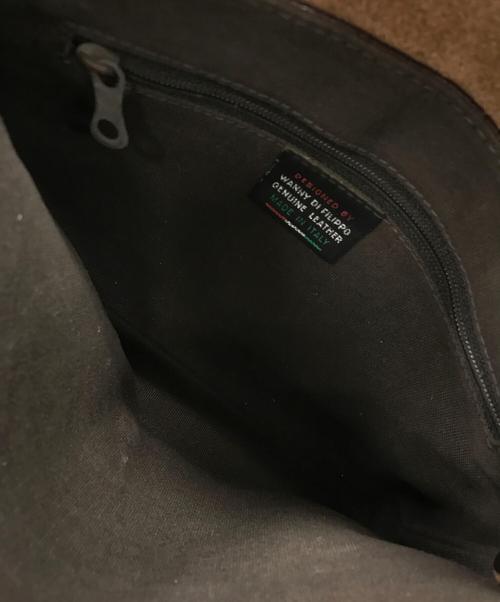 IL BISONTE（イル ビゾンテ）IL BISONTE (イル ビゾンテ) レザーショルダーバッグ ブラウン サイズ:実寸サイズにてご確認ください。の古着・服飾アイテム