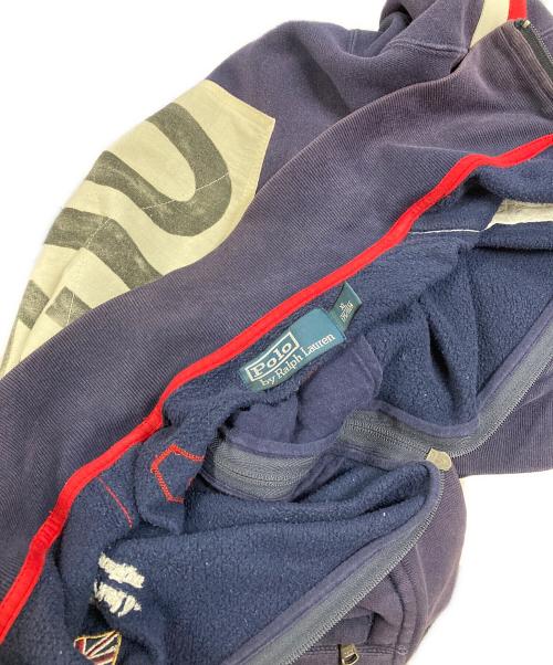 POLO RALPH LAUREN（ポロ・ラルフローレン）POLO RALPH LAUREN (ポロ・ラルフローレン) ジップトレーナー ネイビー サイズ:XLの古着・服飾アイテム