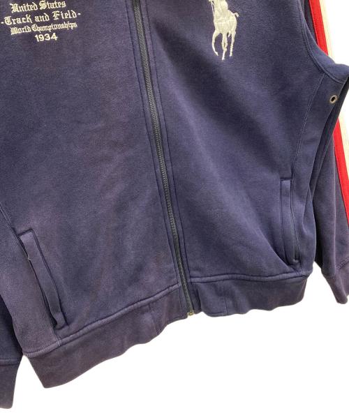 POLO RALPH LAUREN（ポロ・ラルフローレン）POLO RALPH LAUREN (ポロ・ラルフローレン) ジップトレーナー ネイビー サイズ:XLの古着・服飾アイテム