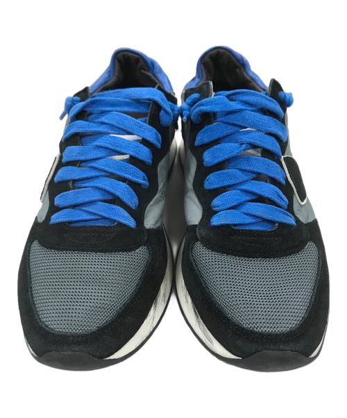 PHILIPPE MODEL（フィリップ モデル）PHILIPPE MODEL (フィリップ モデル) スニーカー グレー×ブルー サイズ:40の古着・服飾アイテム