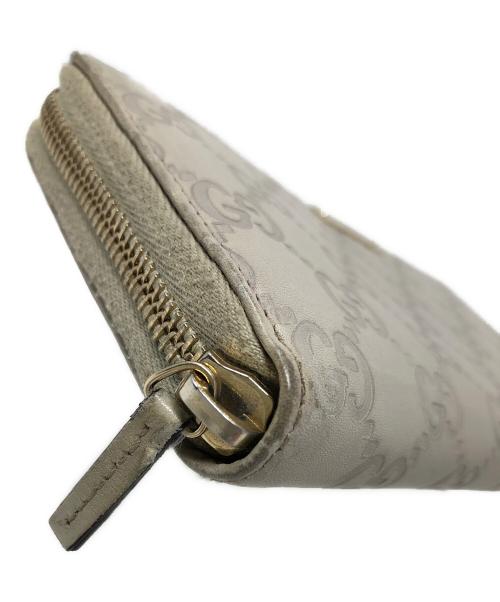 GUCCI（グッチ）GUCCI (グッチ) 長財布 シマ ラウンドファスナー サイズ:実寸サイズにてご確認下さい。の古着・服飾アイテム