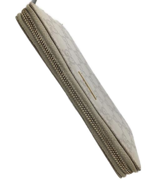 GUCCI（グッチ）GUCCI (グッチ) 長財布 シマ ラウンドファスナー サイズ:実寸サイズにてご確認下さい。の古着・服飾アイテム