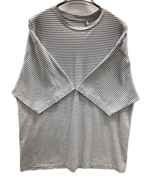 KAPTAIN SUNSHINE（キャプテンサンシャイン）KAPTAIN SUNSHINE (キャプテンサンシャイン) クルーネックシャツ Crewneck Tube Tee（クルーネック チューブ ティー） ホワイト サイズ:40の古着・服飾アイテム