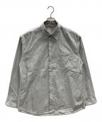 AURALEEオーラリー）の古着「WASHED FINX TWILL STRIPE SHIRTS Wide Stripe（ウォッシュド フィンクス ツイル ストライプ シャツ ワイド ストライプ）」