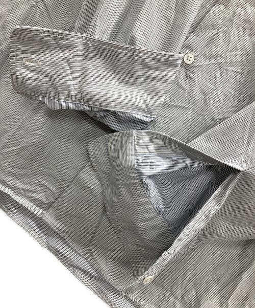 AURALEE（オーラリー）AURALEE (オーラリー) WASHED FINX TWILL STRIPE SHIRTS Wide Stripe（ウォッシュド フィンクス ツイル ストライプ シャツ ワイド ストライプ） サイズ:4の古着・服飾アイテム