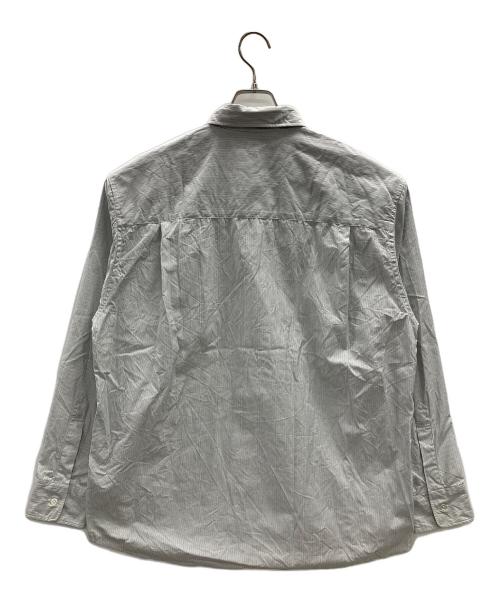 AURALEE（オーラリー）AURALEE (オーラリー) WASHED FINX TWILL STRIPE SHIRTS Wide Stripe（ウォッシュド フィンクス ツイル ストライプ シャツ ワイド ストライプ） サイズ:4の古着・服飾アイテム