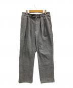NEATニート）の古着「コーンミルズワイドテーパードデニムパンツ」｜グレー