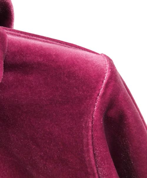 X-GIRL（エックスガール）X-GIRL (エックスガール) パーカー VELOUR ZIP UP HOODIE（ベロア ジップアップ フーディー） パープル サイズ:Mの古着・服飾アイテム