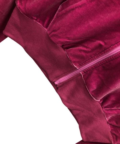 X-GIRL（エックスガール）X-GIRL (エックスガール) パーカー VELOUR ZIP UP HOODIE（ベロア ジップアップ フーディー） パープル サイズ:Mの古着・服飾アイテム