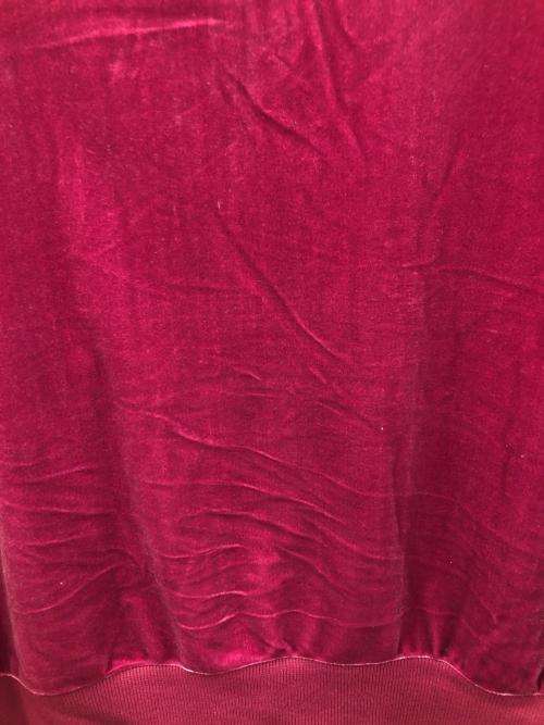 X-GIRL（エックスガール）X-GIRL (エックスガール) パーカー VELOUR ZIP UP HOODIE（ベロア ジップアップ フーディー） パープル サイズ:Mの古着・服飾アイテム