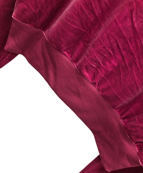 X-GIRL（エックスガール）X-GIRL (エックスガール) パーカー VELOUR ZIP UP HOODIE（ベロア ジップアップ フーディー） パープル サイズ:Mの古着・服飾アイテム