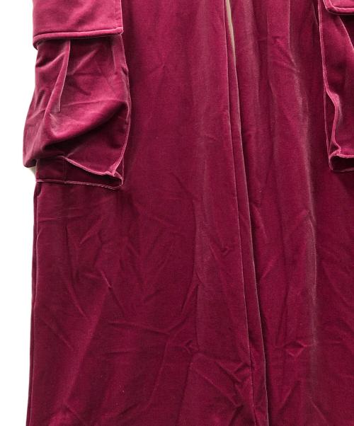 X-GIRL（エックスガール）X-GIRL (エックスガール) VELOUR CARGO PANTS（ベロア カーゴ パンツ） パープル サイズ:Mの古着・服飾アイテム