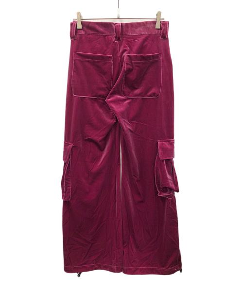 X-GIRL（エックスガール）X-GIRL (エックスガール) VELOUR CARGO PANTS（ベロア カーゴ パンツ） パープル サイズ:Mの古着・服飾アイテム